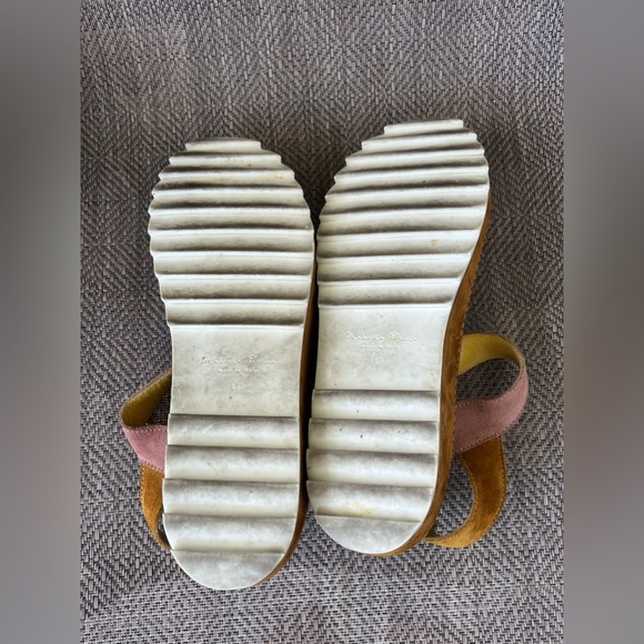 Materia Prima by Goffredo Fantini Designer Capri Suede Sandal Multi Color SZ 10 - Picture 11 of 13